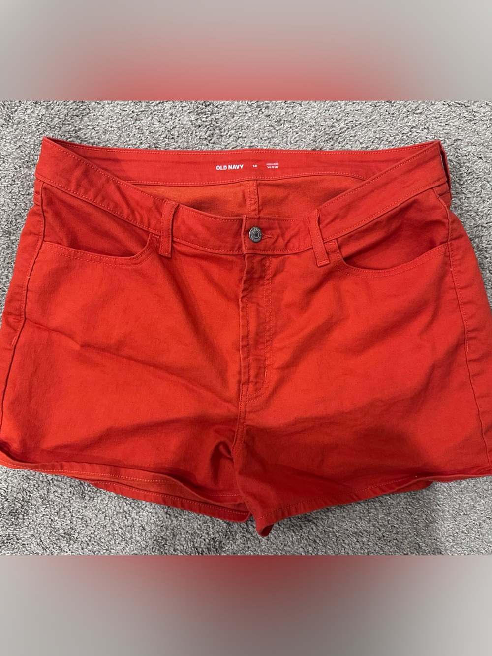 Old Navy Bright Orange High Waist Shorts